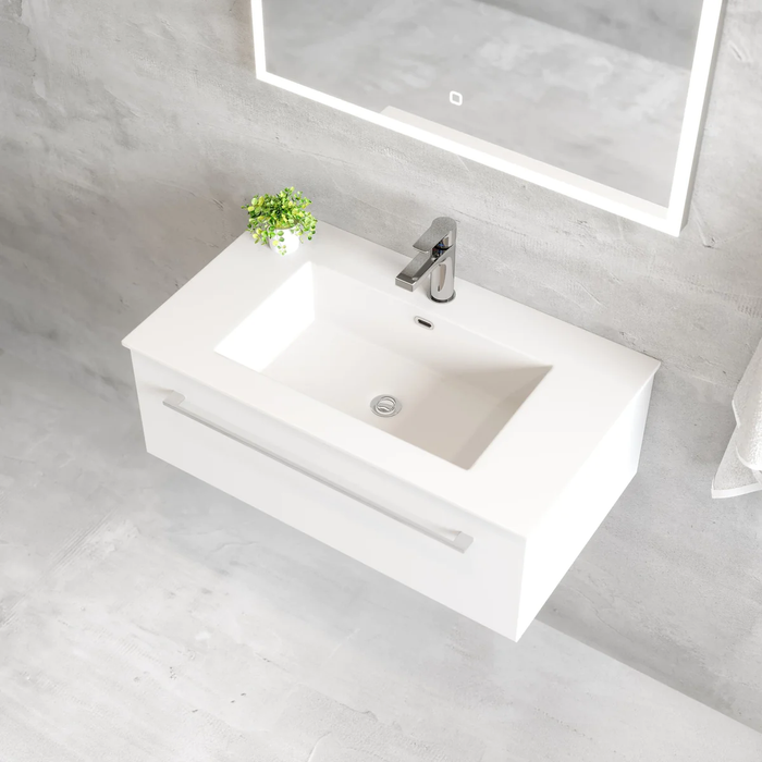 Vikedal Compact Bathroom Furniture, matt white