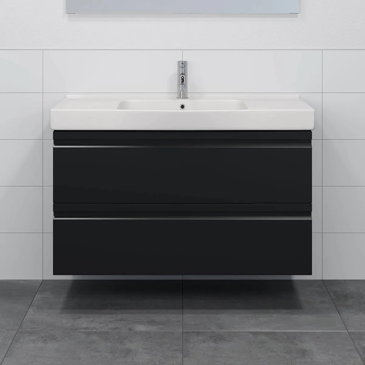 Kroken Bathroom Furniture, Matte Black