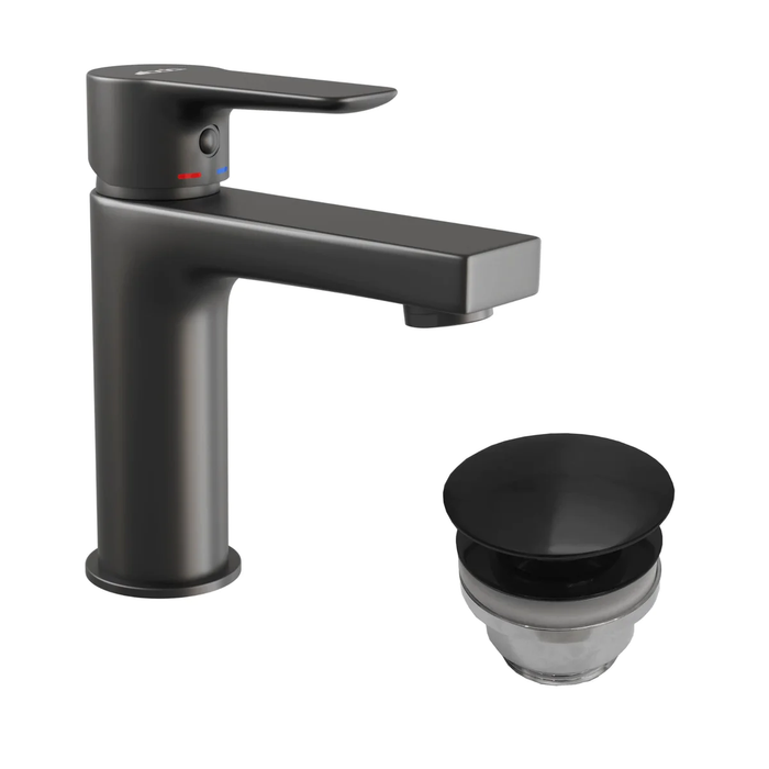 Næsby Wash Basin Mixer +  Rødby pop-up waste