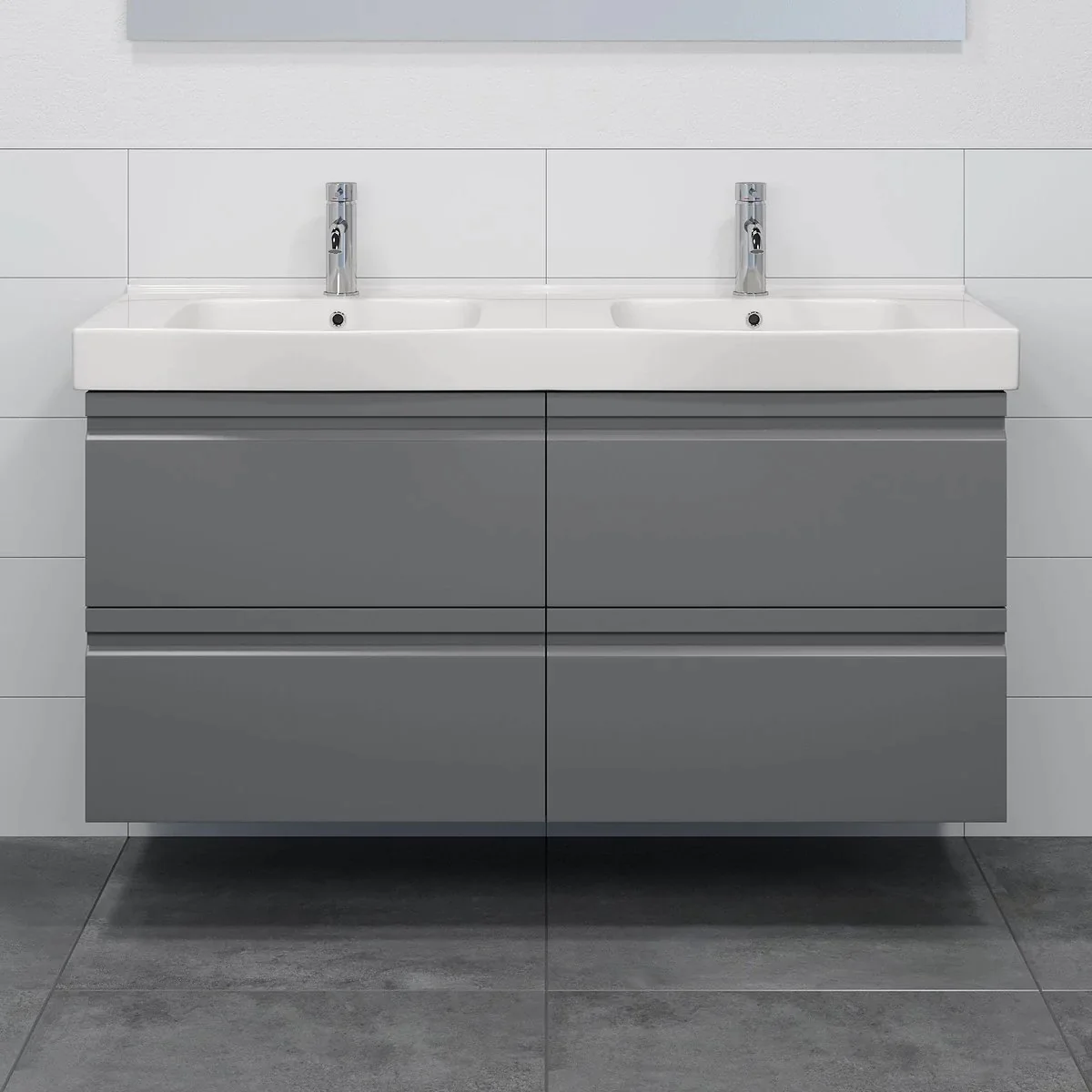 Kroken Bathroom Furniture, Matte Grey